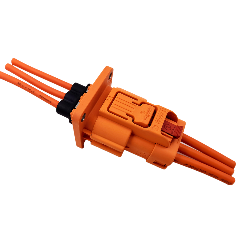 Three hole straight connector